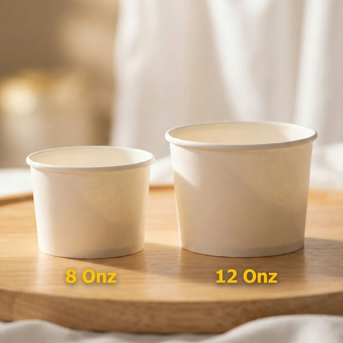 كوب ورق ابيض