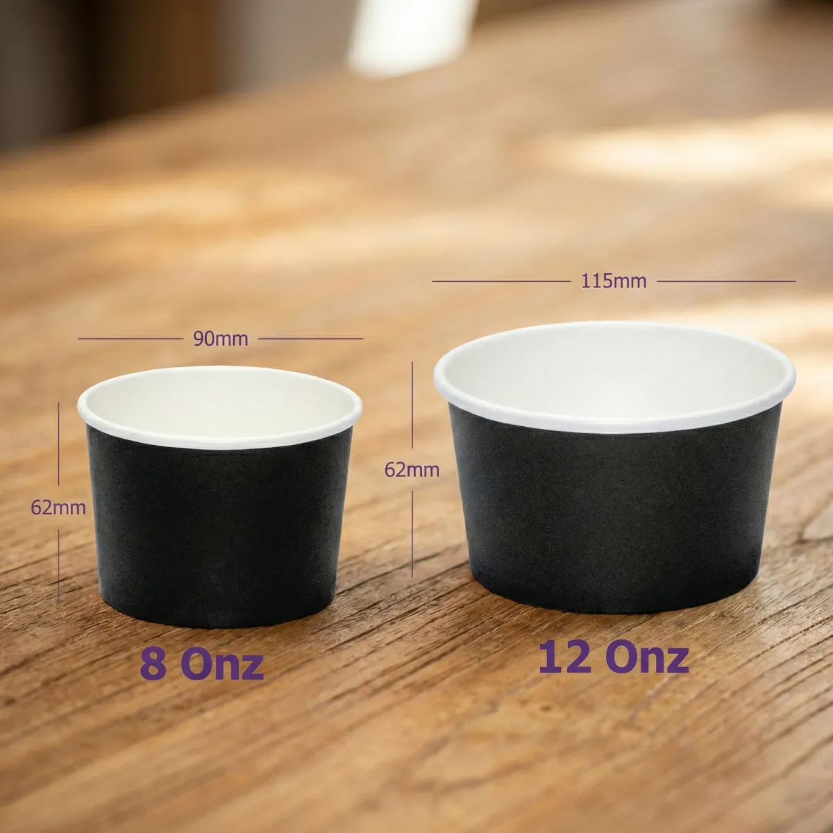 كوب ورقي اسود